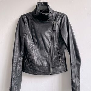 ARTIZIA Mackage Kenya black leather jacket XS